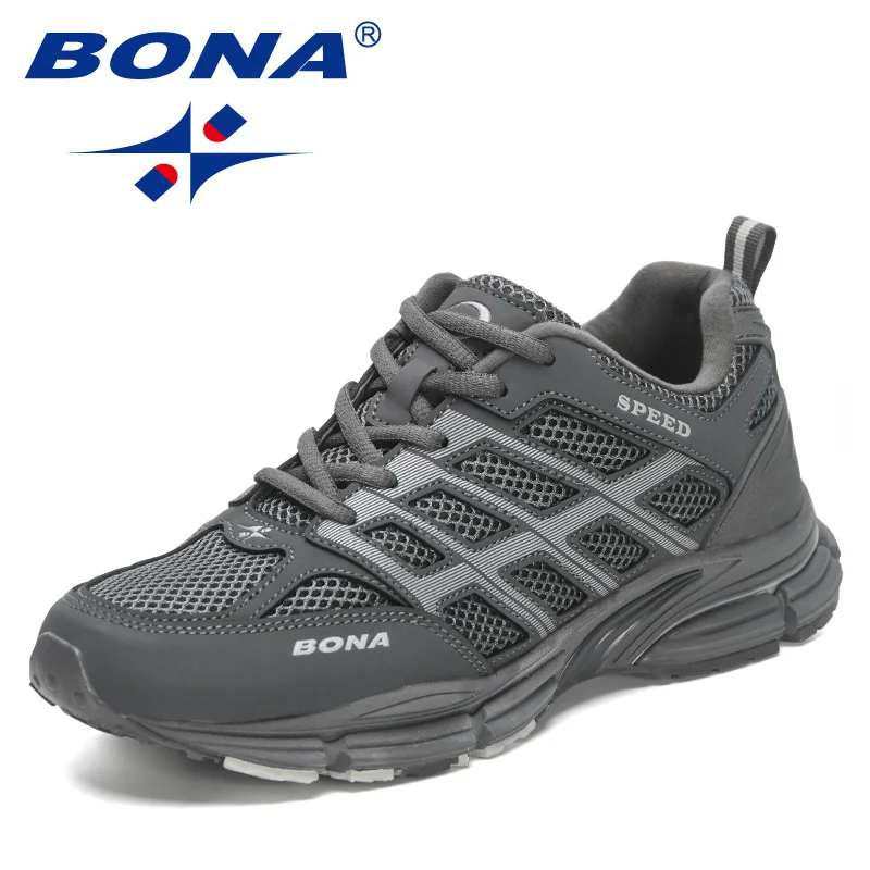 BONA-zapatillas de correr para hombre, zapatos atléticos cómodos, de malla transpirable, estilo más Popular, para caminar al aire libre, novedad de 2023