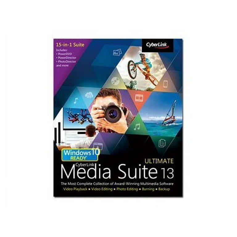 CyberLink Media Suite Ultimate - (v. 13) - license - 1 user - Win