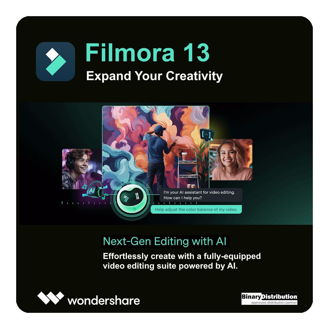 Editor de Video Vitalicio: Filmora 13 Licencia Windows