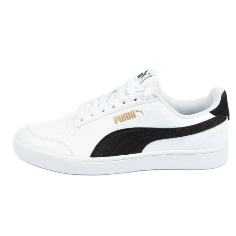 Puma Shuffle 375688 02 white black - KeeShoes