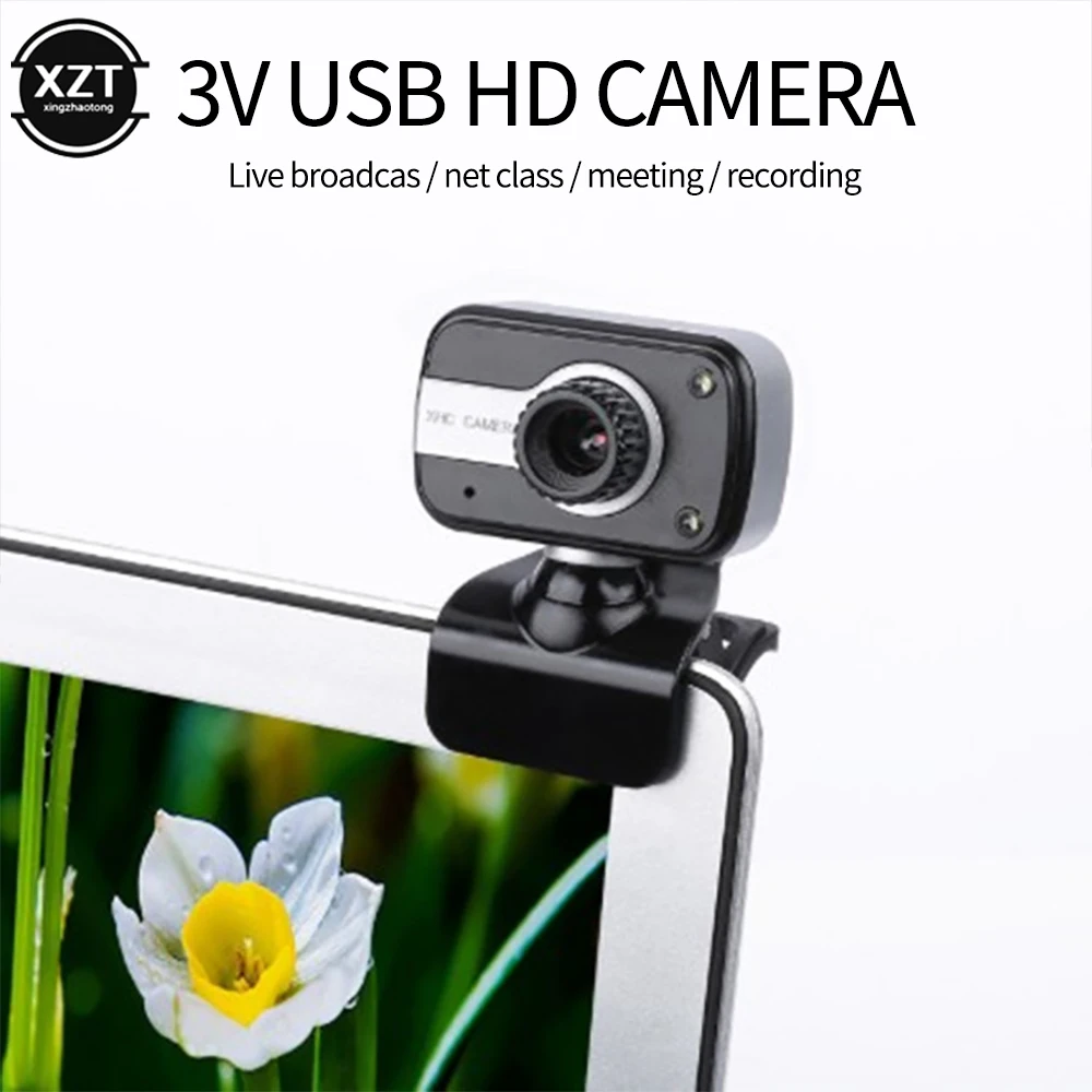 Unidad de cámara HD USB V3 de alta calidad, videocámaras Web con Clip, cámara Web de computadora con micrófono, cámaras de videollamada