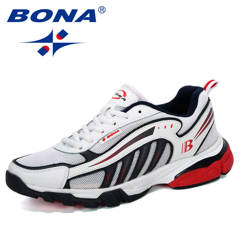 Zapatillas Bona Hombre de Cuero | Sneaker Deportiva para Correr y Entrenar