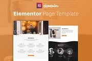 Barber Shop - Elementor Template, a Landing Page Template by