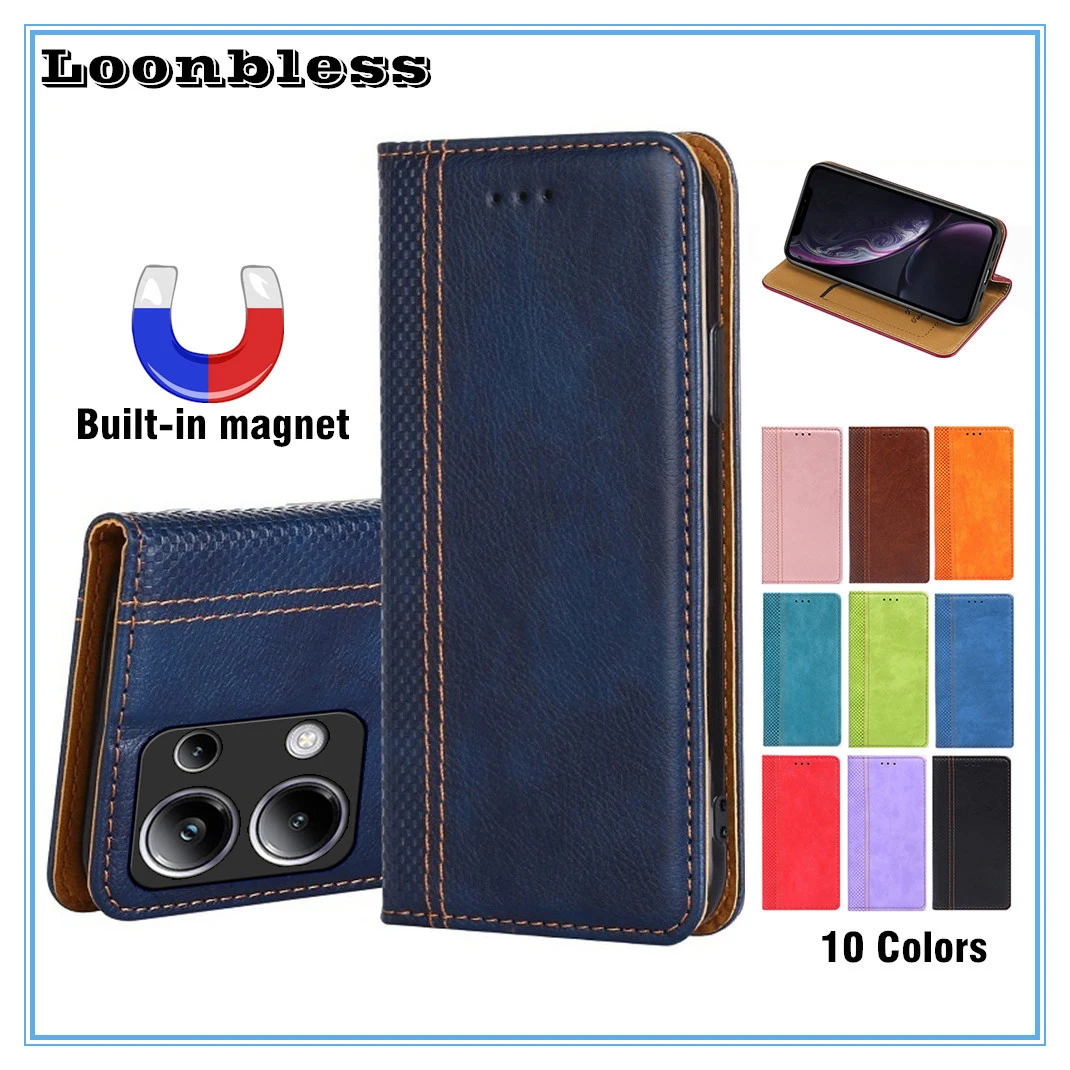 Funda celular para Xiaomi Poco M6 Pro, Cartera para teléfono, Funda Global, Funda de piel para libro, Funda Etui Poco M6 Pro 4G 5G Poco M6 M 6 PocoM6 Pro