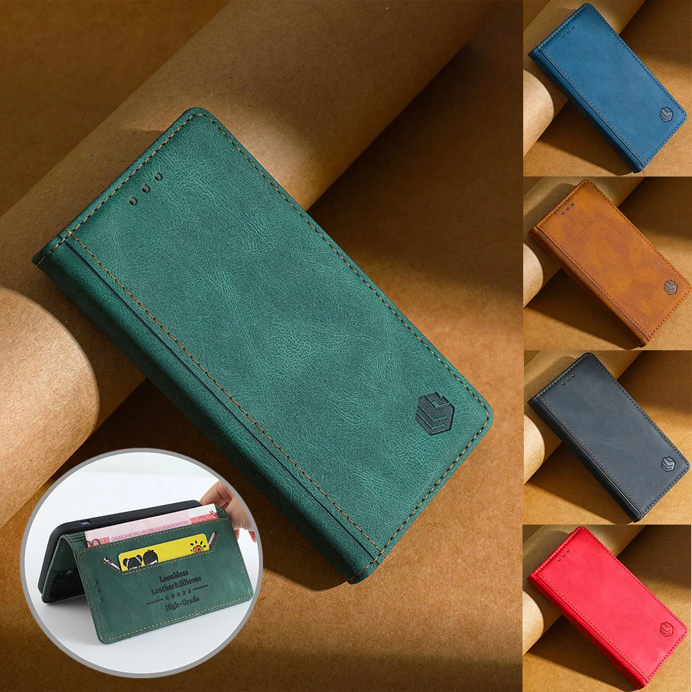 Funda magnética para teléfono ZTE Blade V50, carcasa con tapa Global, diseño 5G