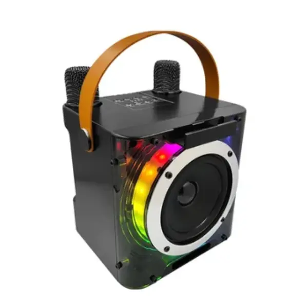 karaoke portátil bluetooth con micrófono luces rgb