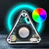 Altavoz Bluetooth portátil triangular RGB mini