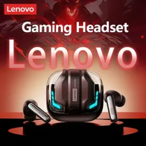 auriculares bluetooth gaming lenovo con luces rgb y baja latencia