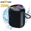 Altavoz Bluetooth WISE TIGER 20W portátil impermeable con luz LED