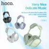 auriculares bluetooth over ear HOCO W35 color negro