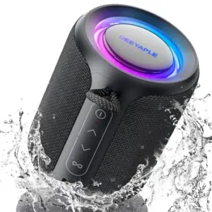 altavoz bluetooth portátil impermeable IPX7 negro