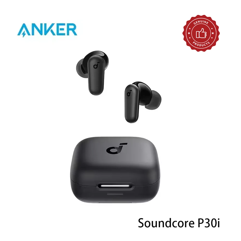 Audífonos Bluetooth con Cancelación de Ruido Inteligente Soundcore P30i de Anker, Efectos de Sonido Envolvente, Batería de Ultra Larga Duración 45H