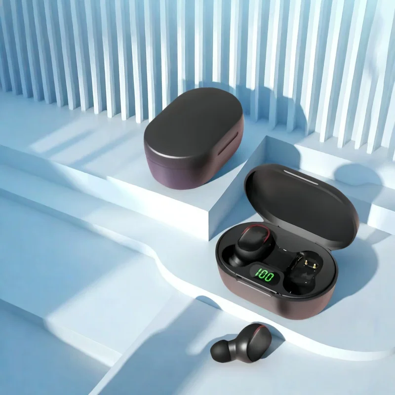 Auriculares Bluetooth TWS E6S, auriculares inalámbricos con Bluetooth, auriculares con cancelación de ruido y micrófono para Xiaomi Redmi