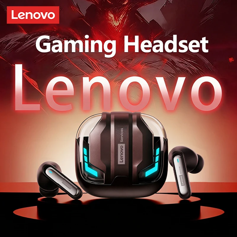 Choice Lenovo Auriculares para juegos Inalámbricos Bluetooth 6.0 Auriculares RGB de baja latencia Auriculares impermeables Auriculares deportivos GT103