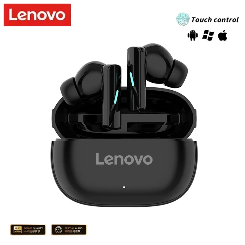 Lenovo New Mate 50 TWS Auriculares inalámbricos con Bluetooth, auriculares deportivos internos, auriculares estéreo HiFI para juegos, auriculares impermeables con micrófono