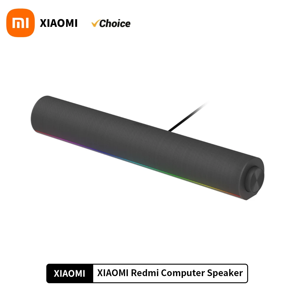 Nuevo XIAOMI Redmi altavoz de ordenador cuatro unidades de dos canales estéreo RGB luz ambiental Bluetooth 5,0 micrófono incorporado Control de perilla