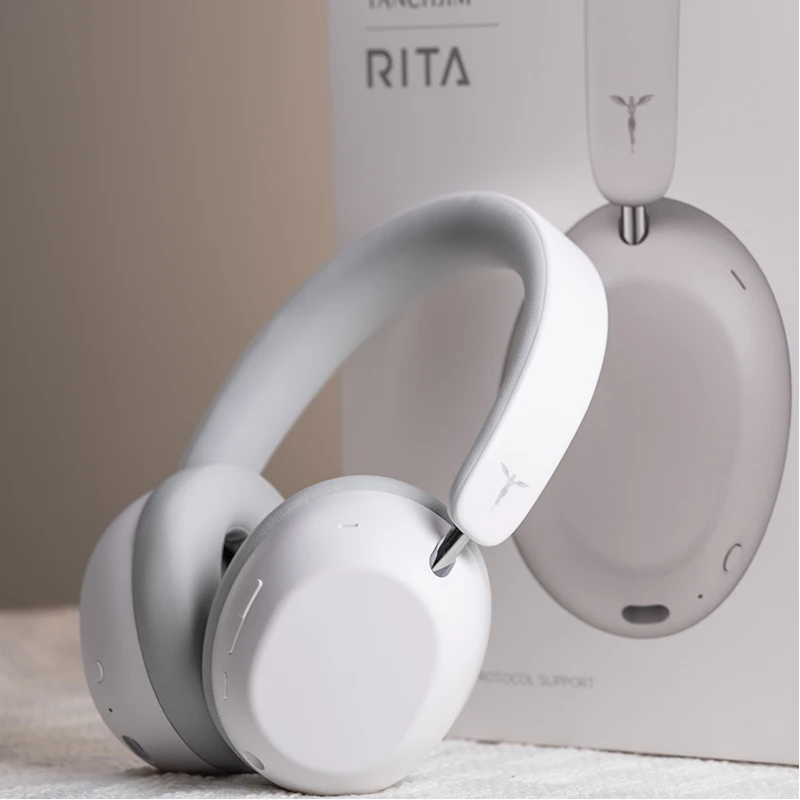 TANCHJIM RITA Auriculares HiFi Bluetooth Inalámbricos/Con Cable LDAC ANC・ENC 40mm DMT5 Dynamic Driver Bluetooth 6.0 + 3.5mm Gaming Over-Ear