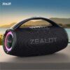 ZEALOT-S97 Altavoz bluetooth de alta potencia de 80W, subwoofer inalámbrico portátil con luz colorida RGB, envolvente estéreo 360 TWS FM
