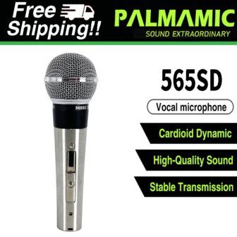 Micrófono cardioide dinámico con cable 565SD, alta calidad, micrófono con cable 565SD,...