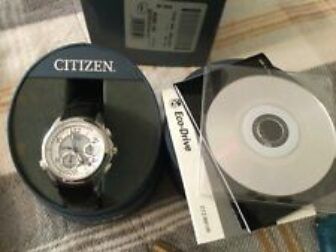 Reloj Citizen Perpetual Cronógrafo Eco Drive Hombre Nuevo con Caja/Papeles #BL9000-08A