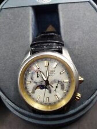 RELOJ PULSERA CABALLERO CITIZEN ECO-DRIVE CALIBRE 8651 FASE LUNAR - EN BUEN...