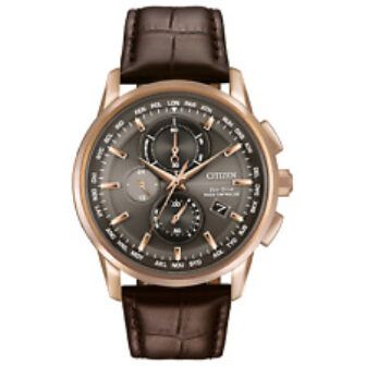 Reloj pulsera Citizen World cronógrafo A-T AT8113-04H Eco-Drive para hombre correa de...