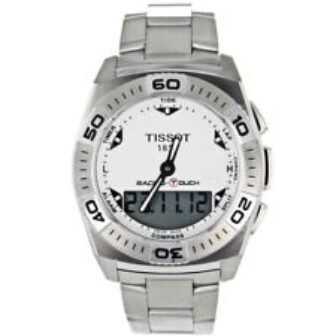 Tissot Mens Racing Touch Silver Dial Watch - T0025201103100
